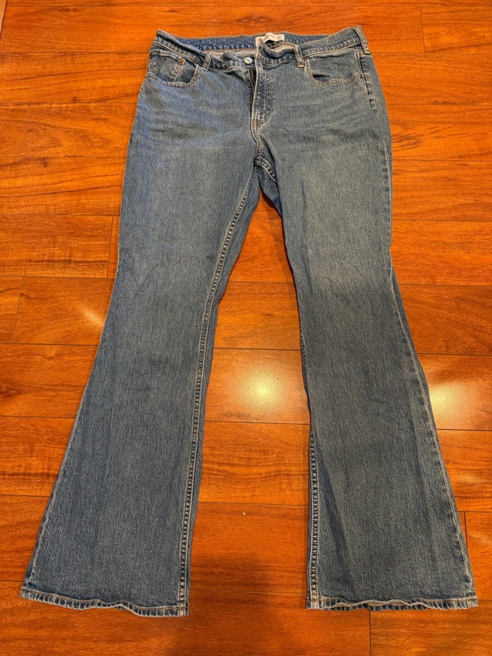 Abercrombie & Fitch Blue Flare Jeans